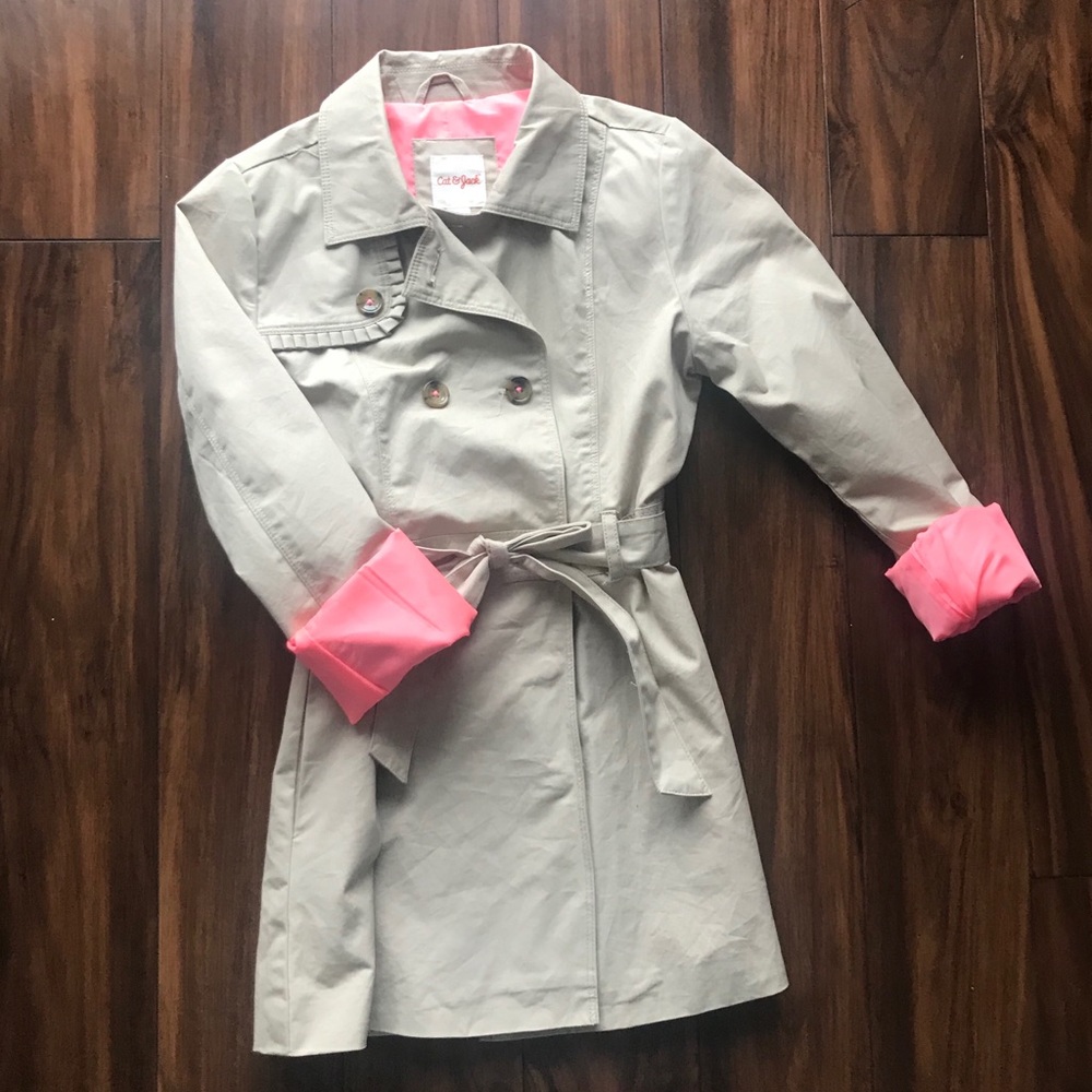 Cat & Jack Girls Trench Coat Size L (10-12)